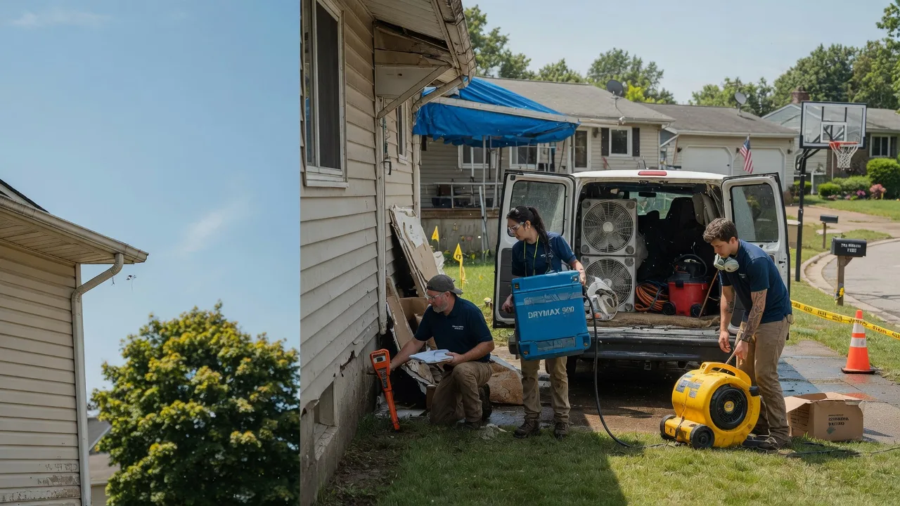 Ceiling Leak Cleanup in Woodstock, IL near me