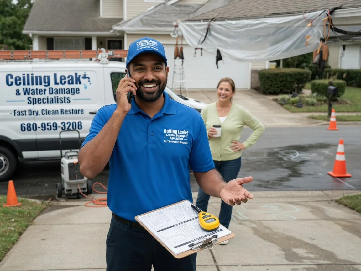Ceiling Leak Cleanup Woodstock, IL FAQs